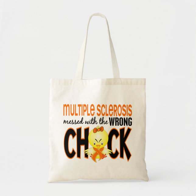 Tote Bag Milliseconde de sclérose en plaques salie avec le (Devant)