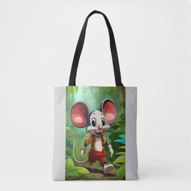 Tote Bag Milo, la souris de la jungle (Devant)