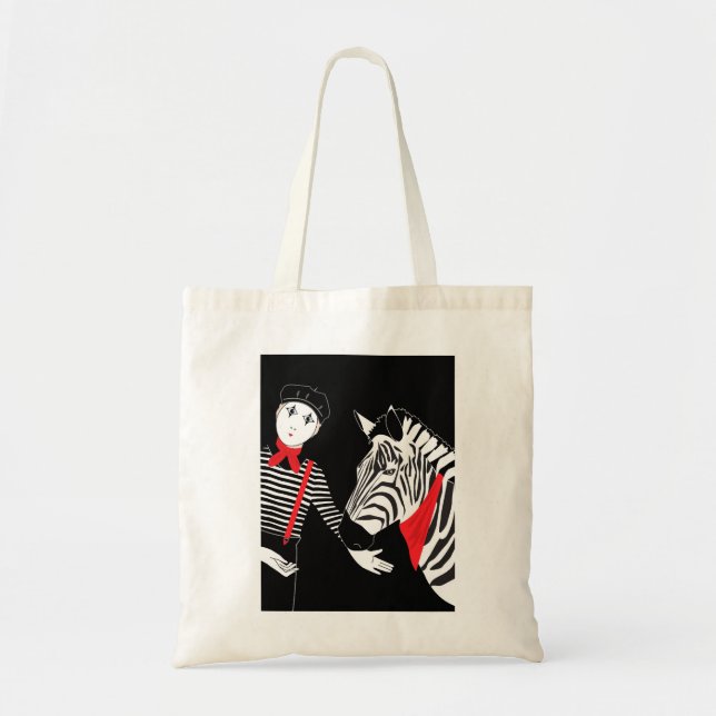 Tote Bag mime Zebra (Devant)