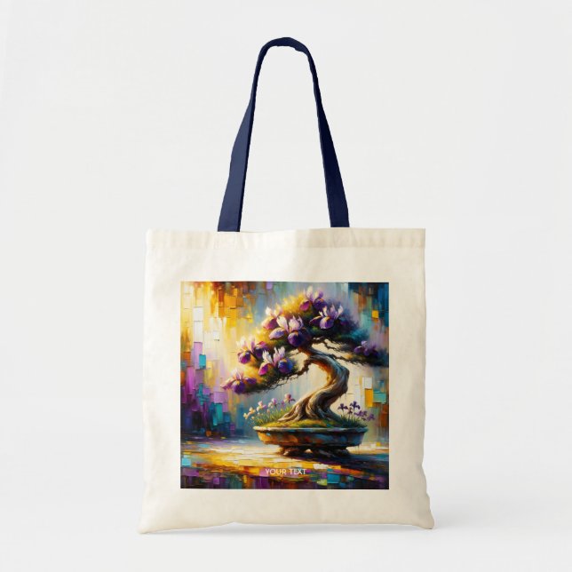 Tote Bag Mini arbre violet mou Imaginaire (Devant)