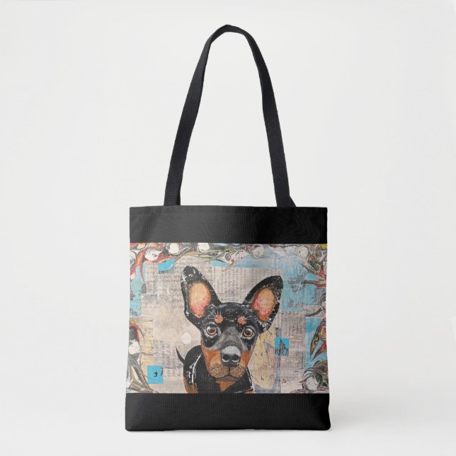 Tote Bag Mini Pinscher (Devant)