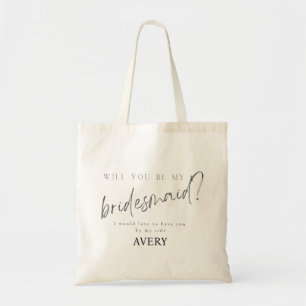 Tote Bag Minimal de la typographie moderne Mariage Bridesma