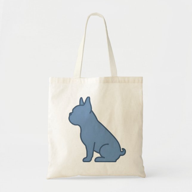 Tote Bag Minimal French Bulldog Design (Devant)