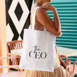 Tote Bag Minimal moderne Le PDG Noir<br><div class="desc">Minimal moderne Le PDG Noir</div>