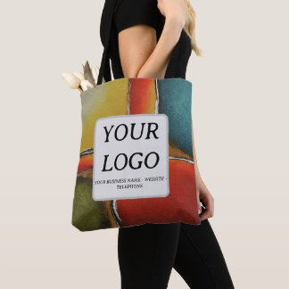 Tote Bag Minimalisme Bloc de Couleurs Promotion d'Entrepris