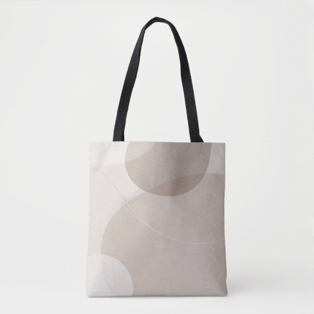 Tote Bag Minimaliste Abstrait Neutre (Devant)