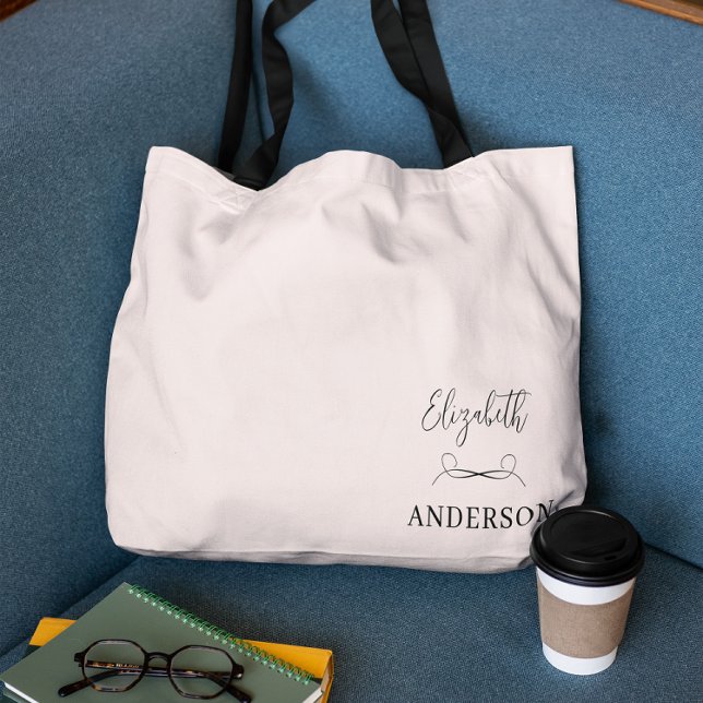 Tote Bag Minimaliste moderne rose pâle (Créateur téléchargé)
