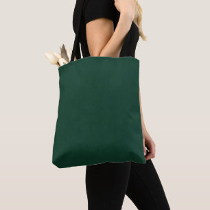 Tote Bag Minimaliste Vert Foncé