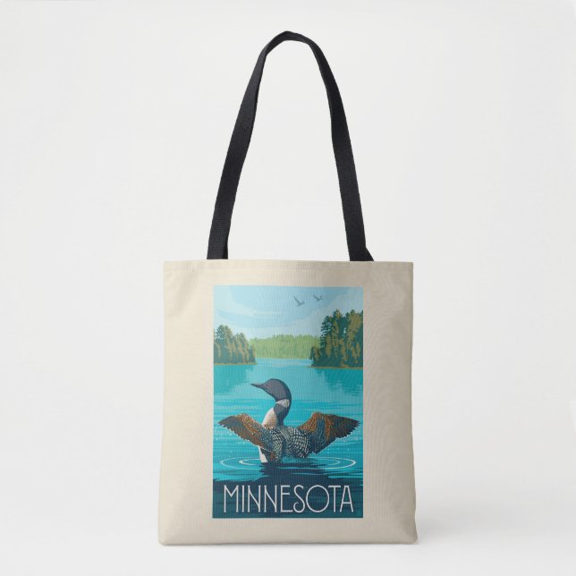 Tote Bag Minnesota | Loon (Devant)
