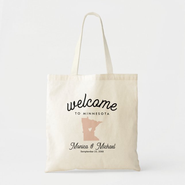 Tote Bag MINNESOTA State Destination Mariage N'IMPORTE QUEL (Devant)
