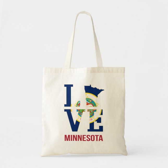Tote Bag Minnesota State USA Love (Devant)