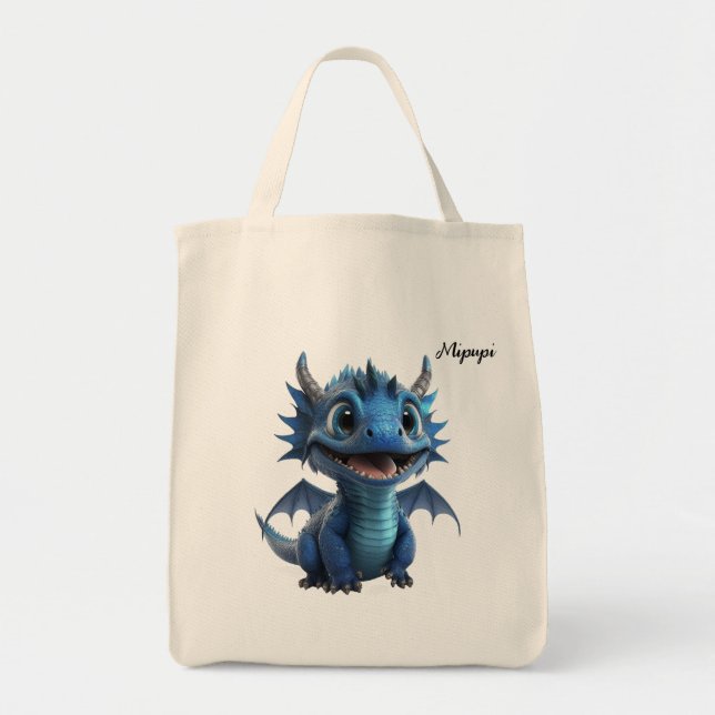 Tote Bag Mipupi Blue Dragon (Devant)