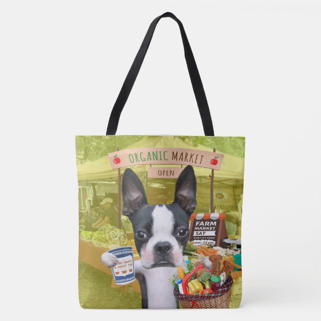 Tote Bag Mirabelle, le marché des fermiers de Boston fourre (Devant)