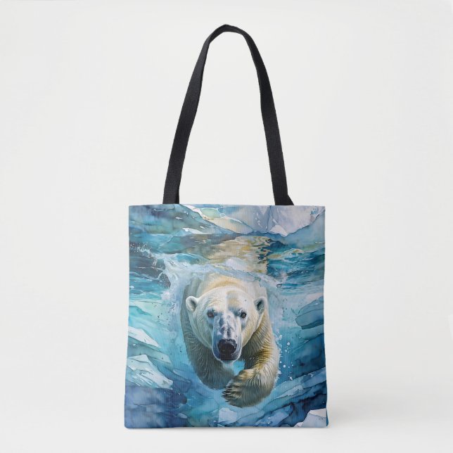 Tote Bag Mirage arctique : Le Monarque de la natation (Devant)