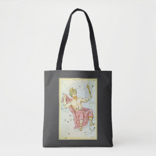 Tote Bag Miroir d'Urania, Carte céleste d'astronomie vintag
