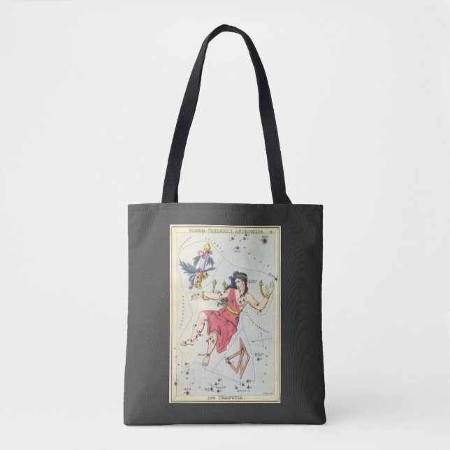 Tote Bag Miroir d'Urania, Carte céleste d'astronomie vintag (Devant)