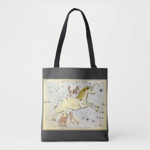 Tote Bag Miroir d'Urania, Carte céleste d'astronomie vintag