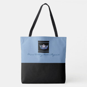 Tote Bag Miss America Style Custom Color Crown Fourre-tout