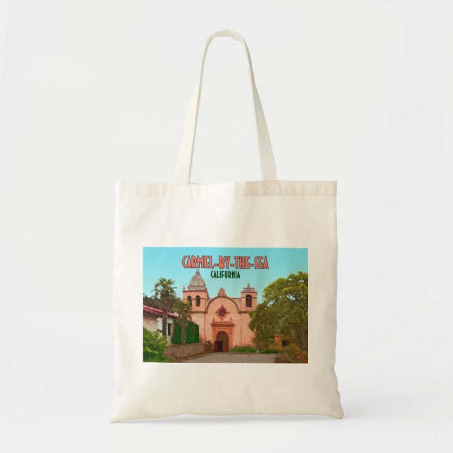 Tote Bag Mission Carmel-By-The-Sea Basilique Californie (Devant)