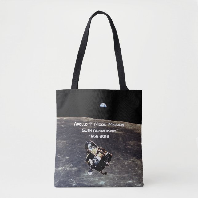 Tote Bag Mission historique Apollo 11 Moon 50e anniversaire (Devant)