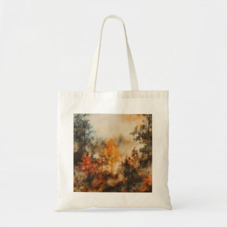 Tote Bag Misty Autumn Forest Fourre-tout