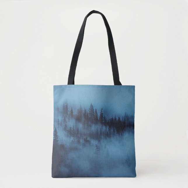 TOTE BAG MISTY PINE FOREST (Devant)