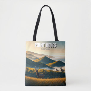 Tote Bag Misty Point Reyes National Seashore Elk