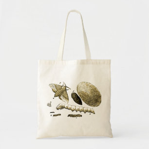 Tote Bag Mite vintage du ver à soie de l'image
