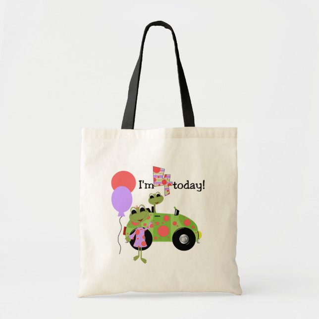 Tote Bag Mod Frogs 4th Birthday Tshirts et cadeaux (Devant)