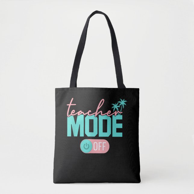 Tote Bag Mode Enseignant Désactivé Dernier Jour Heureux Éco (Devant)