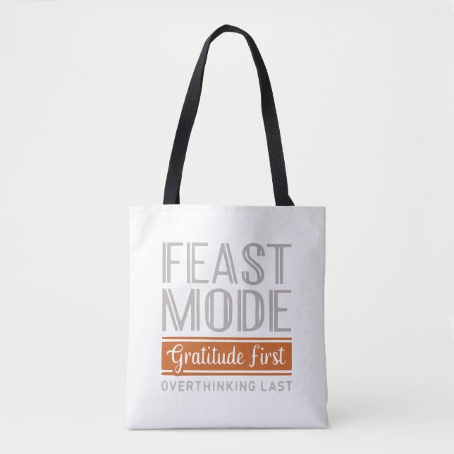 Tote Bag Mode fête Gratitude Fourre-tout - Personnalisable (Devant)