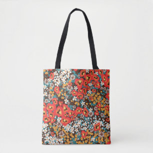 Tote Bag Mode florale printemps, robe femme d'été