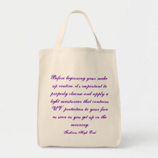 Tote Bag Mode maquillage quotidien haut de gamme Routine bi