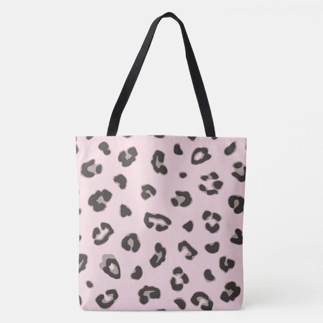 Tote Bag Mode Poster de animal rose clair Fourre-tout (Devant)