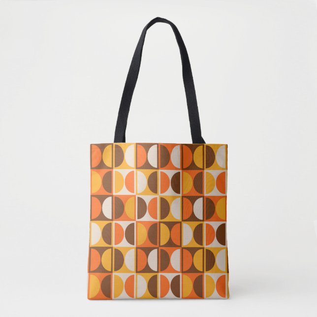 Tote Bag Modèle abstrait géométrique moderne du milieu du s (Devant)