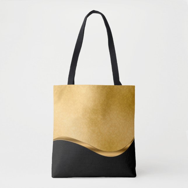 Tote Bag Modèle damassé or (Devant)