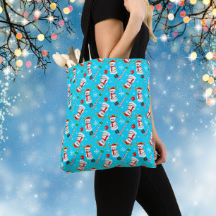 Tote Bag Modèle de célébration de Noël Bonhomme de neige de