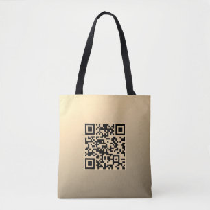 Tote Bag Modèle de code QR immédiatement modifiable Or Fa