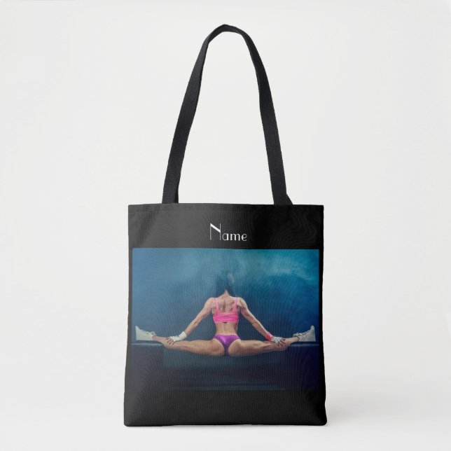 Tote Bag Modèle de condition physique féminine Split Thunde (Devant)