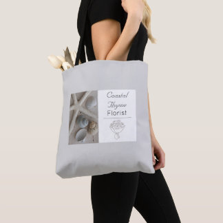 Tote Bag Modèle de logo de fleuriste côtier éditable