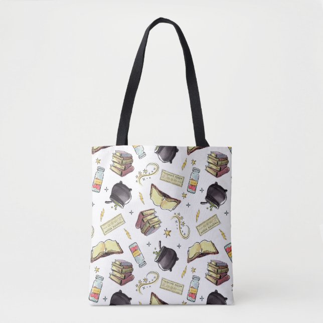 Tote Bag Modèle de sorts et de livres HARRY POTTER™ (Devant)