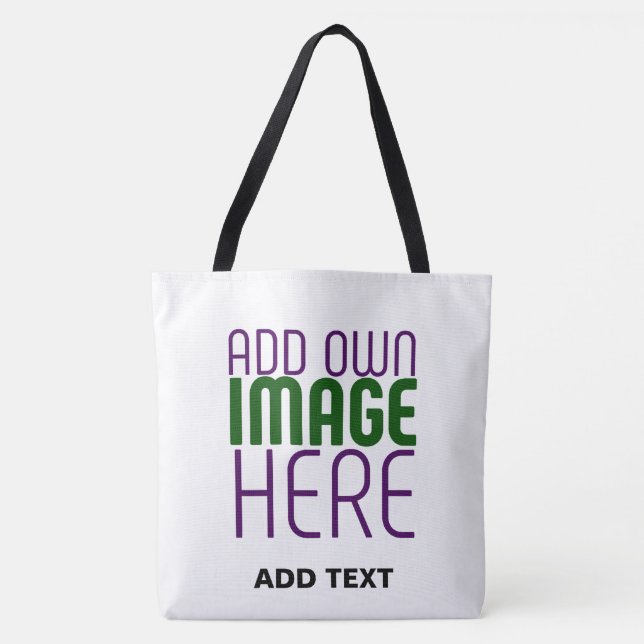 TOTE BAG MODÈLE DE TEXTE D'IMAGE BLANCHE SIMPLE MODERNE (Devant)