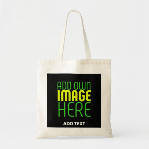 TOTE BAG MODÈLE DE TEXTE D'IMAGE NOIRE SIMPLE ET MODERNE