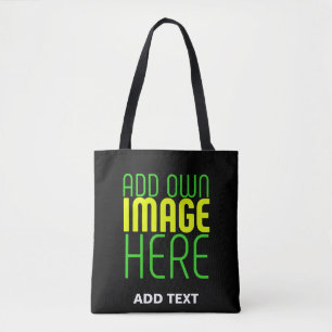 TOTE BAG MODÈLE DE TEXTE D'IMAGE NOIRE SIMPLE ET MODERNE