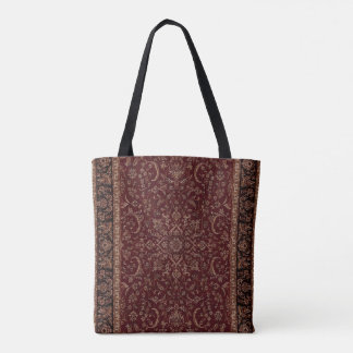 Tote Bag modèle d'impression de tapis persan rouge héritage