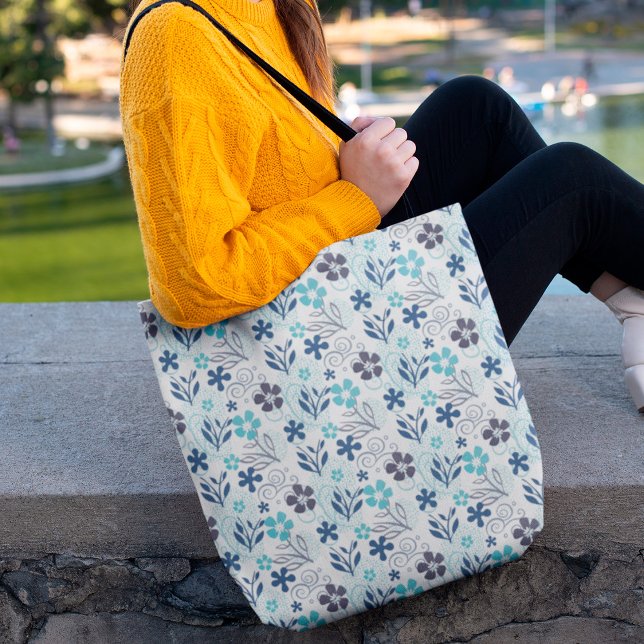 Tote Bag Modèle floral (Créateur téléchargé)