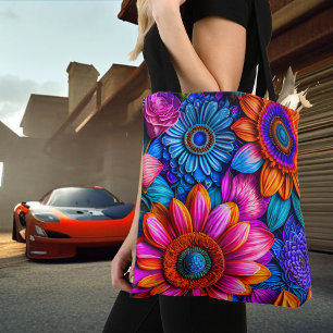 Tote Bag Modèle floral en style boho