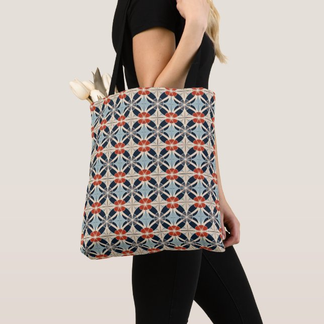 Tote Bag Modèle floral japonais (De près)