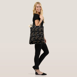 Tote Bag Modèle Floral Or