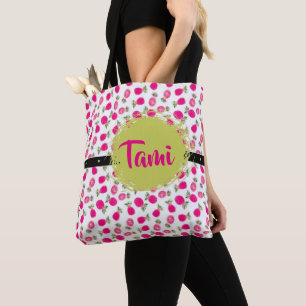 Tote Bag Modèle floral rose personnalisé mignon